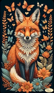 DIY Perlen Stickset Ein frecher Fuchs Wildtier Handwerk Kunst Unikat Geschenk - Bild 1 von 1