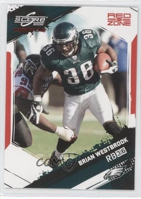 2009 Score Inscriptions Red Zone /30 Brian Westbrook #219 - Image 1 of 2