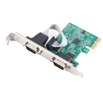 PCIE Serial Card Minus40 To 85℃ 2 Port PCI Express X1 To DB9 COM RS232 Converter - Image 1 of 4