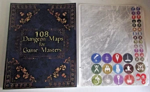 108 Dungeon Maps for Game Masters Tabletop RPG Resources - Paperback D&D - Picture 1 of 3