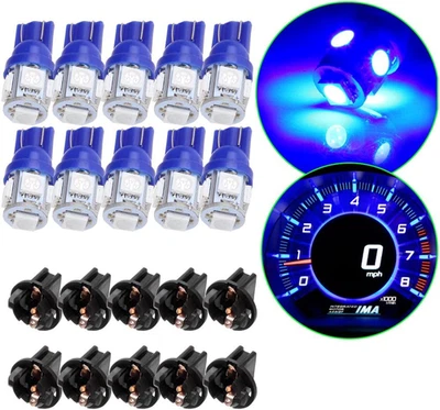 10Pack T10 194 168 LED Light Bulb PC194 PC195 PC160 PC161 PC168 Instrument Panel - Image 1 of 4