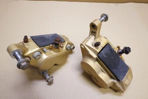 YAMAHA FZR400 FZR 400 1WG GENESIS 1988 set of front brake calipers damaged - Picture 1 of 9