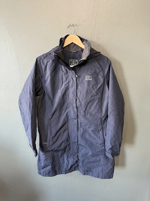 Helly Hansen Womens Blue Full Zip Parka Hooded Jacket Size Medium - Image 1 of 3