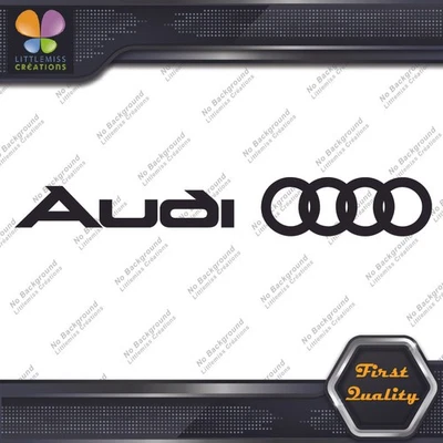 Compatible Audi Name Before Rings Circles Cars JDM Tuning Vinyl Decals Stickers Foto 1 de 4