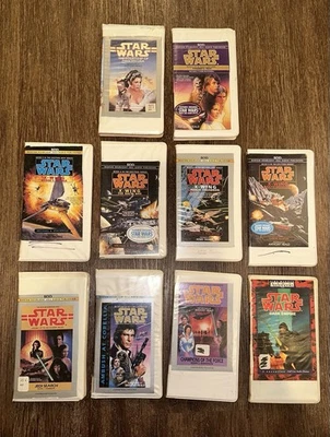 Vintage Star Wars Audio Cassette Lot (10) – X-Wing, Jedi Academy, Courtship – EX - Bild 1 von 4