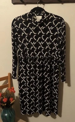 Vestido Donna Morgan Para Mujer 10 Manga Larga Cuello Simulado Ligero Bolsillos Elástico Foto 1 de 4