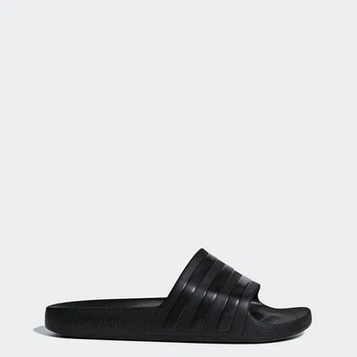 Adidas Men’s Adilette Aqua Slides Black Shower-Friendly Sandals - Image 1 of 4