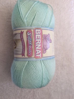 Bernat Softee Baby Yarn.  Mint.  5 Oz - Image 1 of 4