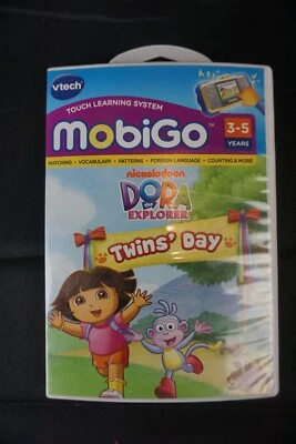 Vtech MobiGo Dora The Explorer Twins' Day Learning Games 3-5 Years No Manual - Image 1 of 4
