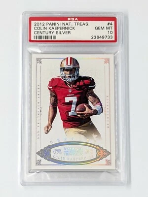 2012 National Treasures Century Silver #4 Colin Kaepernick /25 PSA 10 POP 1 - Image 1 of 2