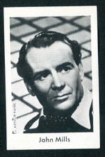 #37 John Mills 1950 Nordland Film-Lieblinge Film Star Cigarette Card