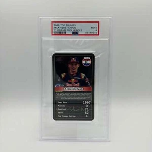 PSA 9 - Max Verstappen 0 Wins - Rookie RC Top Trumps 2016 Grand Prix Heroes - Picture 1 of 3