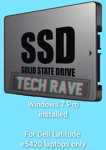 DELL LATITUDE E5420 WINDOWS 7 PRO REPLACEMENT HDD/ SSD + OFFICE - READY TO USE - Picture 1 of 2