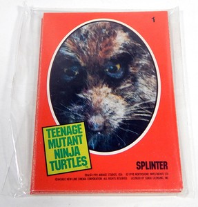 1990 OPC O-Pee-Chee Teenage Mutant Ninja Turtles Sticker Set (11) Nm/Mt