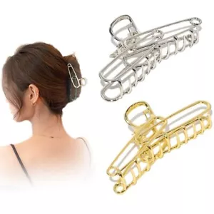 Personality hair clips Metal Hair Clips Gold Large hair clips Strong Easy Pul... - Picture 1 of 8
