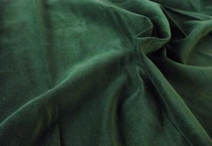 Luxury 100% Cotton Velvet Velour Fabric Material - BOTTLE - Picture 1 of 1