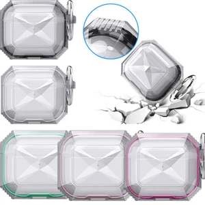 Custodia protettiva ricarica trasparente per Apple AirPods 4 armatura ibrida - Foto 1 di 15