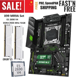 X99 MR9A Motherboard E5 2690 V4 CPU LGA 2011-v3 16GB DDR4 2666MHz RAM Combo Kit - Picture 1 of 17