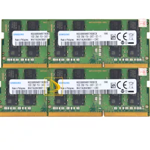 Samsung 4x 16GB DDR4 2400MHz PC4-19200 SODIMM 260 pin Sodimm Laptop Memory RAM - Picture 1 of 10