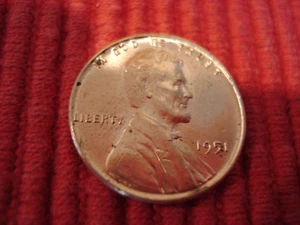Lincoln UNC 1951 centavo de trigo rojo - Imagen 1 de 4