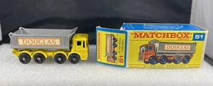 MATCHBOX SUPERFAST DOUGLAS 8 WHEEL TIPPER #51 NEW W/ ORIGINAL BOX LESNEY DIECAST - Picture 1 of 9