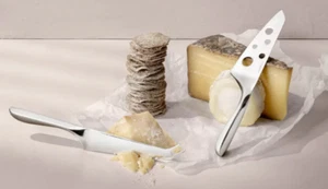 NEW SET 2 Cheese Knives Stainless 18/10 Silver HARDANGER BESTIKK Norway GIFT SET - Picture 1 of 6