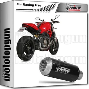 MIVV POT ECHAPPEMENT RCN MK3 NOIR DUCATI MONSTER 1200 2014 14 2015 15 2016 16 - Photo 1/4