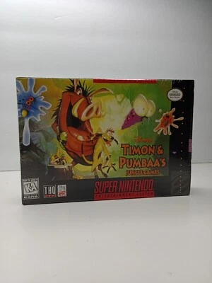 RARE Timon & Pumbaa's Jungle Games SNES BRAND NEW FACTORY SEALED - Image 1 of 4