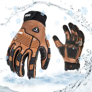 Vgo 2Pairs -20℃/-4°F Winter Waterproof Mechanic Gloves, Freezer use (CA7722FLWP) - Picture 1 of 8