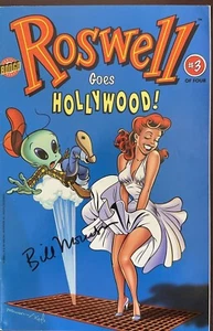 Roswell goes HLLYWOOD #3 KOMPLETTES SET Bill Morrison signierte Comics UND Simpsons - Bild 1 von 5