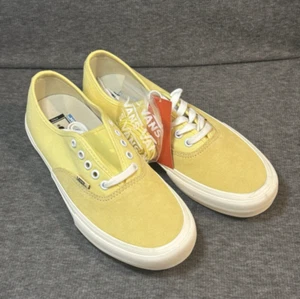 Vans Authentic Pro Pale Banana Marshmallow Rare Extra Laces- Men's Size 8 New - Picture 1 of 10
