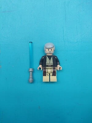 Lego Star Wars minifigura antigo Jedi Obi-wan Kenobi sabre de luz 75159 75221 75052! - Imagem 1 de 4