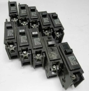 10)  ITE 20 AMP CIRCUIT BREAKER SINGLE POLE 120/240 VAC BQ1B020 LOT OF 10 - Picture 1 of 8