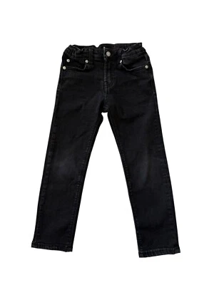 Pantalones de mezclilla ajustados 7 For All Mankind negros unisex para niños pequeños talla 5T 20x19 usados en excelente estado Foto 1 de 4