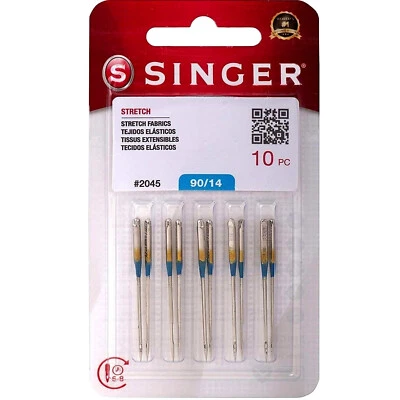 10-Pack Singer 2045 Size 14 Stretch Fabric Home Sewing Machine Needles
