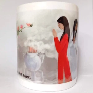 Miss Ao Dai Vietnam Minh Long Fine Porcelain Coffee Mug collectable. - Picture 1 of 7