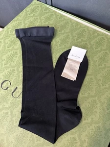 Gucci Women’s Black GG Band Sock Tights Size Small RRP £150 - Picture 1 of 3