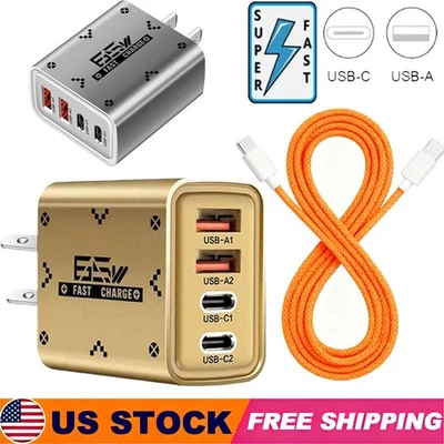 65W Super Fast Charging USB Type C Wall Charger For Samsung iPhone Android Phone - Image 1 of 4