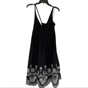 Escada Sport Black White Eyelet Embroidery Sundress size 38 NWT Cotton - Picture 1 of 13