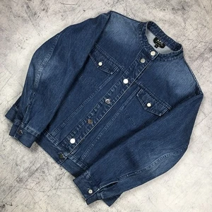 Vintage A.P.C. Chaqueta para mujer Paris azul denim de algodón talla 36 y2k - Imagen 1 de 9