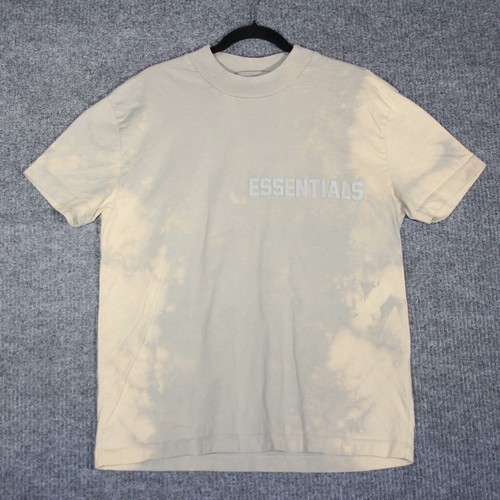 FEAR OF GOD ESSENTIALS Essentials Fear of God T Shirt Uomo Piccola Panna Sbiancata Baggy Streetwear Lounge