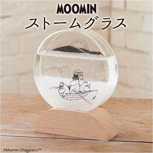 Mumin Sturm Glas Runde Figur Wetterstation H4,7 × B3,9 × T1,4 in Japan - Bild 1 von 8