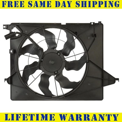 New Engine Cooling Fan Assembly For 13-19 Hyundai Santa Fe XL Kia Sorento 3.3L - Image 1 of 4