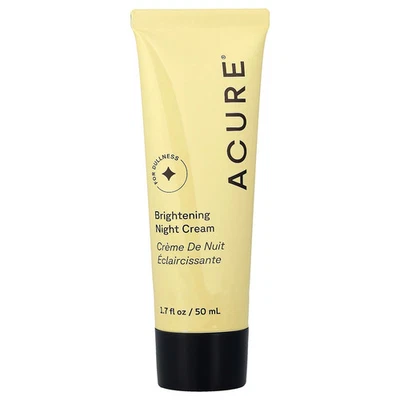 Crema de noche iluminadora brillante Acure Organics 1 7 fl oz 50 ml sin crueldad, Foto 1 de 3