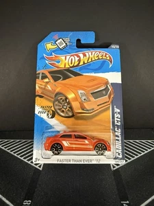 2012 Hot Wheels Cadillac CTS-V Orange Faster Than Ever - Picture 1 of 3