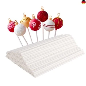 LIERFIS 100 Stück Stiele für Cake Pops aus Papier, 15cm Cake Pop Stiele L - Bild 1 von 7