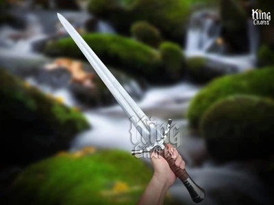 手工锻造不锈钢维京风格中世纪剑,剃刀锋利,功能性 — 第 1/4 张图片