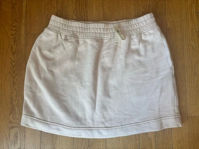 NWT Aerie Juniors Size M Sweatshirt Skirt Pale Peach Pockets Elastic Waist - Image 1 of 4