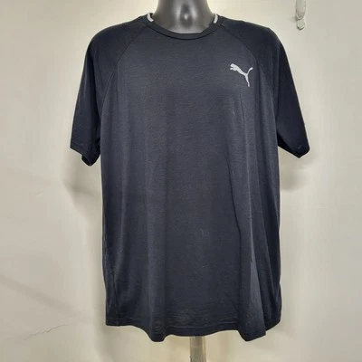 Camiseta PUMA Way 1 Para Hombre Talla XL Negra Manga Corta Gris Gato Logo Entrenamiento Jogger  Foto 1 de 4