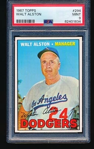 1967 Topps Walt Alston #294 PSA 9 - Bild 1 von 2